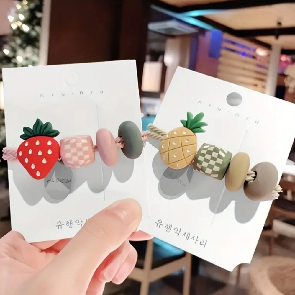 Fruit hair ties